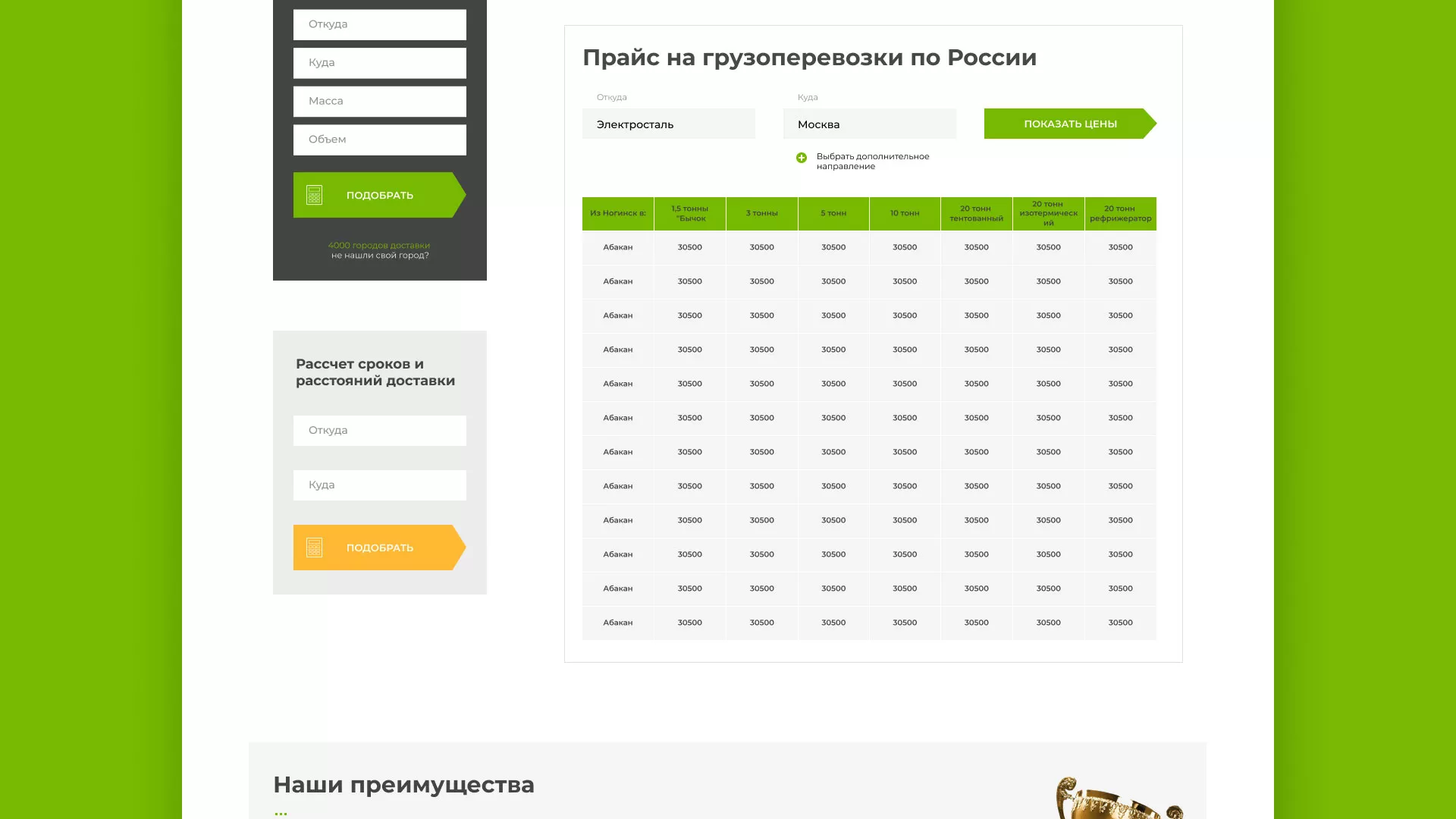 Разработка логотипа и сайта компании «Инком-Логистика» в Сасово